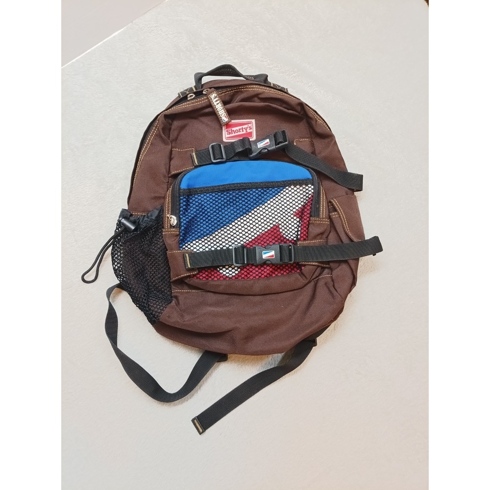 Vintage '90S Shorty's Skate Backpack Brown Skater Grunge Chad Muska Y2k Rare.